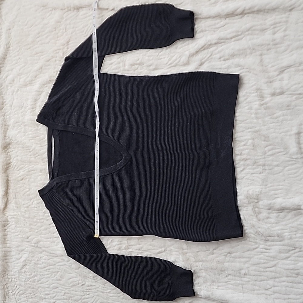 H&M Sparkle Deep V Back Sweater